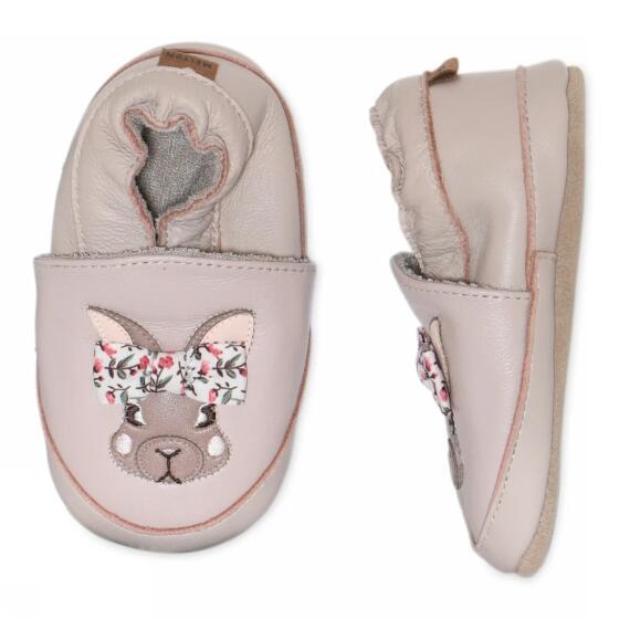 MP DENMARK/MELTON - BUNNY LEATHER SLIPPERS