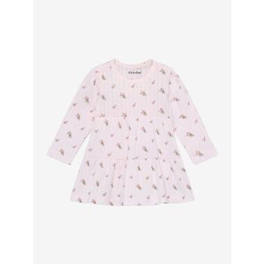 BODY DRESS LS AOP POINTELL