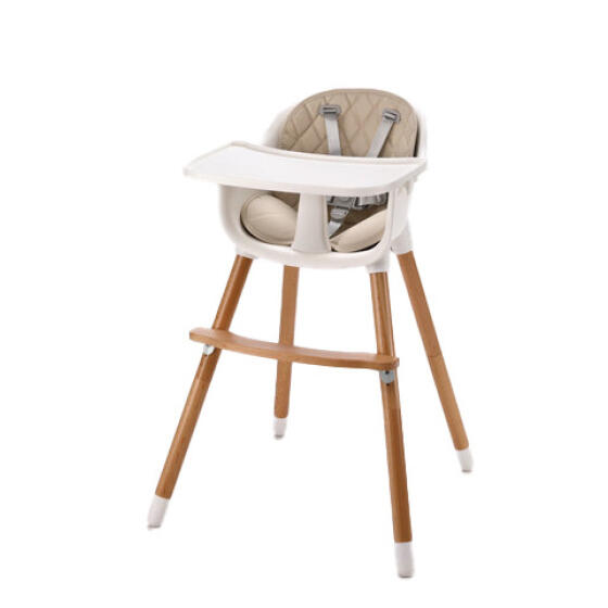BEKIDS - 2-I-1 HØJSTOL BEIGE
