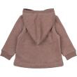 MIKK-LINE A/S - COTTON FLEECE CARDIGAN W/ HOOD