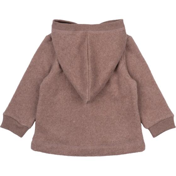 MIKK-LINE A/S - COTTON FLEECE CARDIGAN W/ HOOD