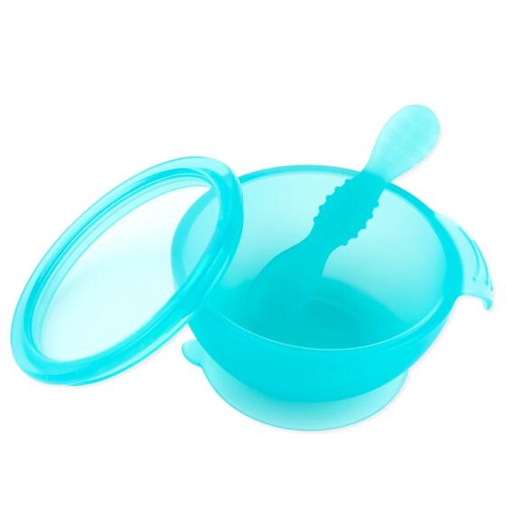 BUMKINS - SILICONE FIRST FEEDING SET