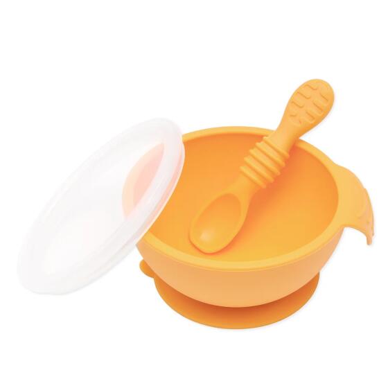 BUMKINS - SILICONE FIRST FEEDING SET
