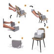 BANINNI - PORTABLE BOOSTER SEAT ELVIRA BANINNI - PORTABLE BOOSTER SEAT ELVIRA