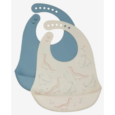 2PK SILICONE BIB