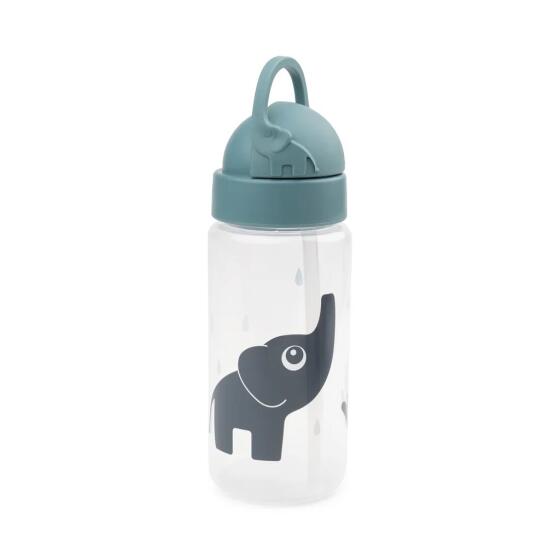 DONE BY DEER - STRAW BOTTLE ELPHEE BLUE 350ML