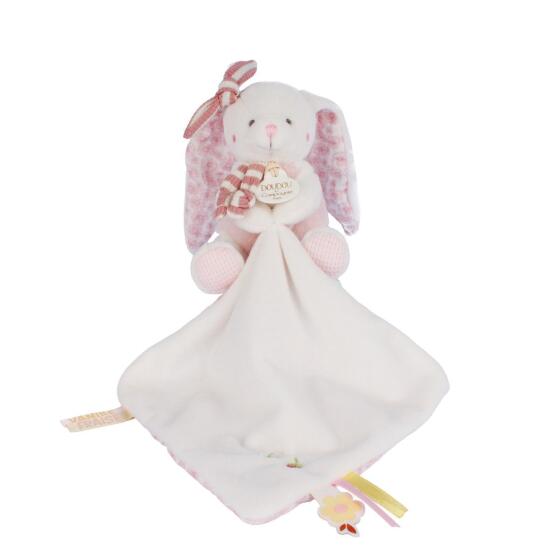 DOUDOU - KANIN JORDBÆR NUSSEKLUD 10CM