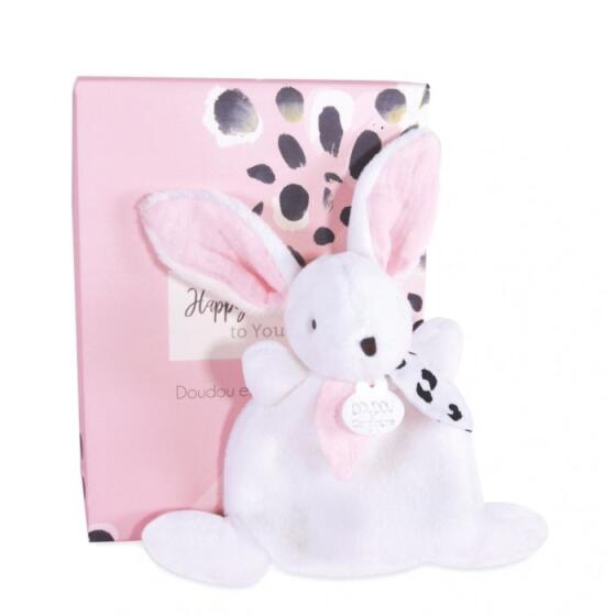 DOUDOU - KANIN ROSA PUTTEKLUD 17CM