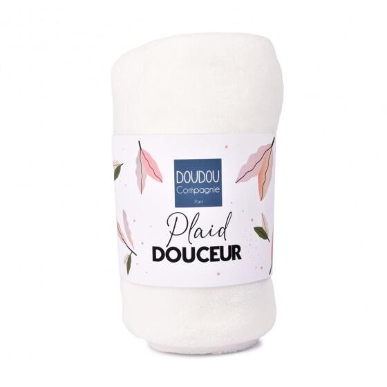 DOUDOU - PLAID, BLØDT TÆPPE HVID