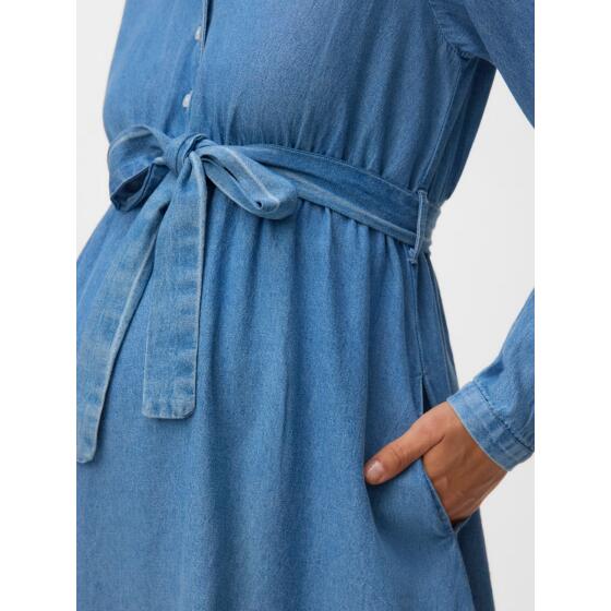 MAMALICIOUS - MLVALETTA LIA LS DENIM DRESS