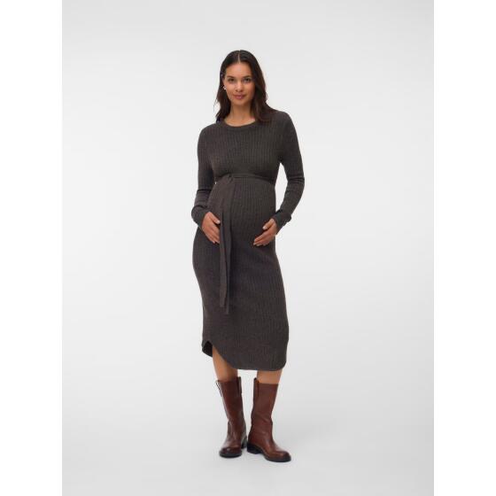 MAMALICIOUS - MLELIN LS KNIT MIDI DRESS