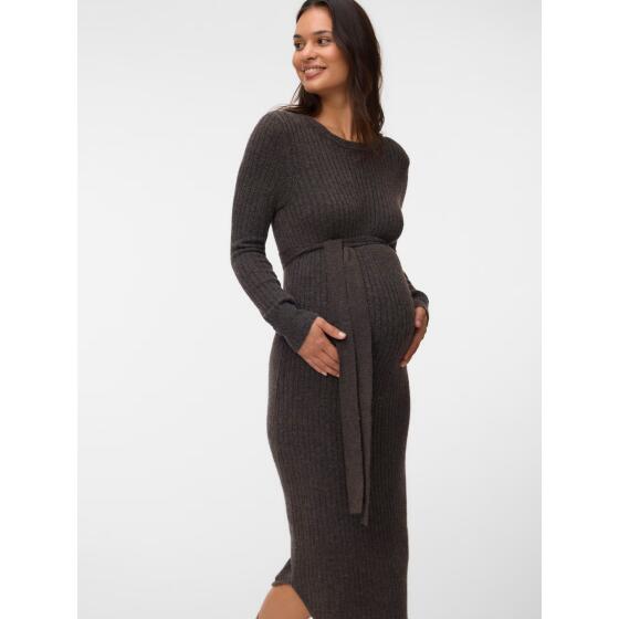 MAMALICIOUS - MLELIN LS KNIT MIDI DRESS