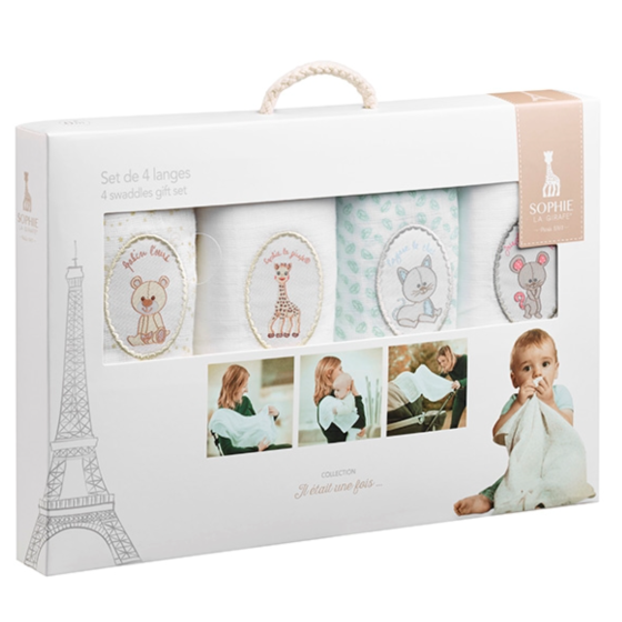 SOPHIE LA GIRAFE - SOPHIE LA GIRAFE 4 STK STOFBLE