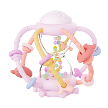 ACTIVITY HOURGLASS TOY - PINK