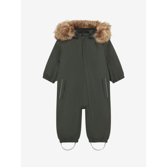 COLOR KIDS - BABY COVERALL W/FAKE FUR