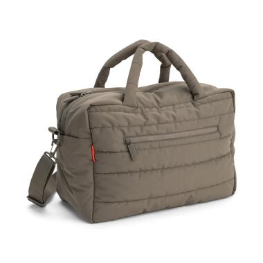 QUILTED CHANGING BAG TAUPE