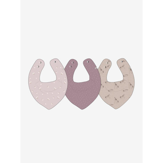 PIPPI - BANDANA BIB GIRL AOP 3PCK
