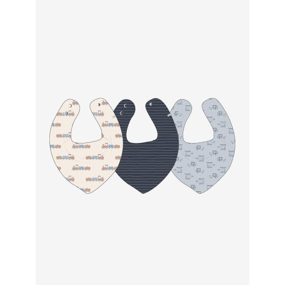PIPPI - BANDANA BIB BOY AOP 3PCK