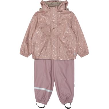 PU RAINSET W. FLEECE/SUSP.